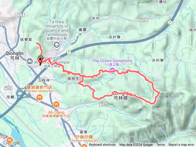 2024-02-25 鄧雨賢紀念公園~倒別牛山~中坑山~飛鳳山~芎林角山O繞預覽圖