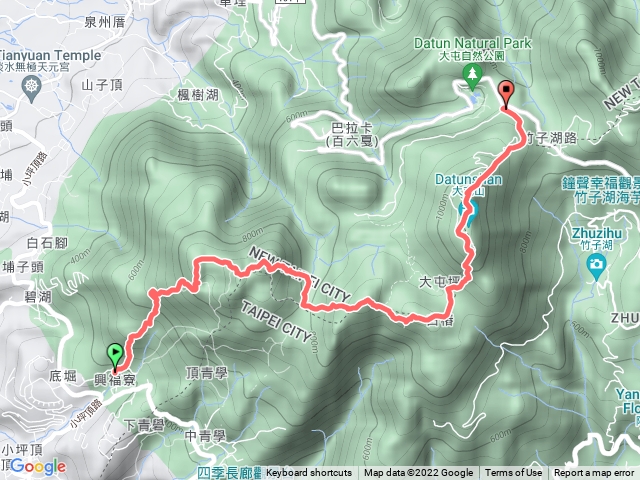 陽明山西段縱走