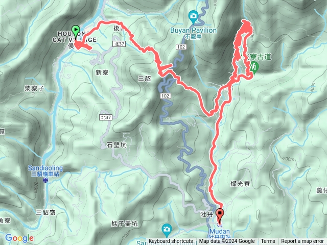 猴硐劉家古厝後凹古道金字碑古道十三層金孔貂山古道牡丹火車站