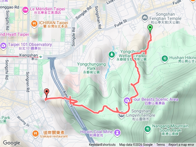 四獸山（有封路時）預覽圖