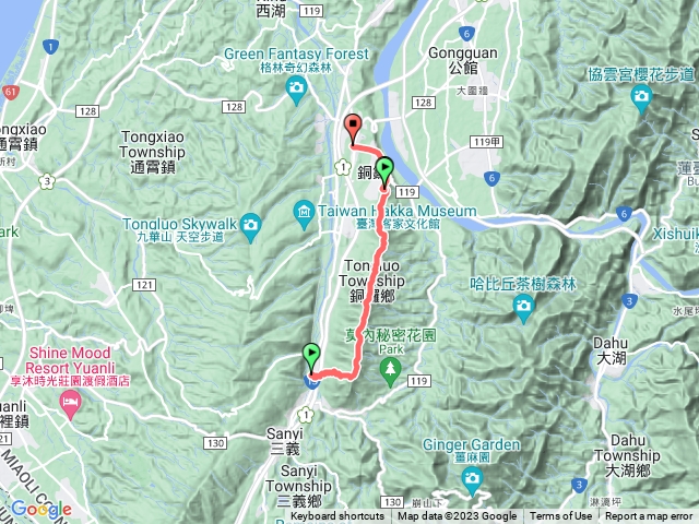 三義火車站到銅鑼火車站-三員縱走