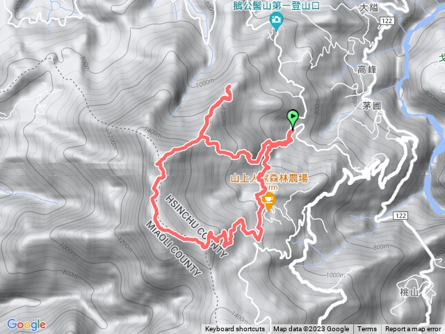 鵝公髻山(雲霧步道起登順時針O型)預覽圖