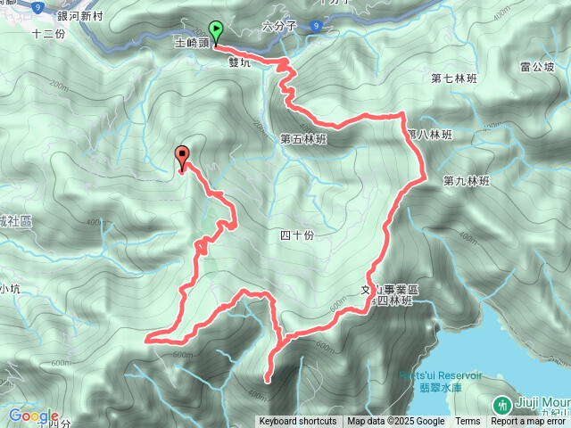 雞心尖-中嶺山-石碇後山-赤腳蘭山-鳥嘴尖預覽圖