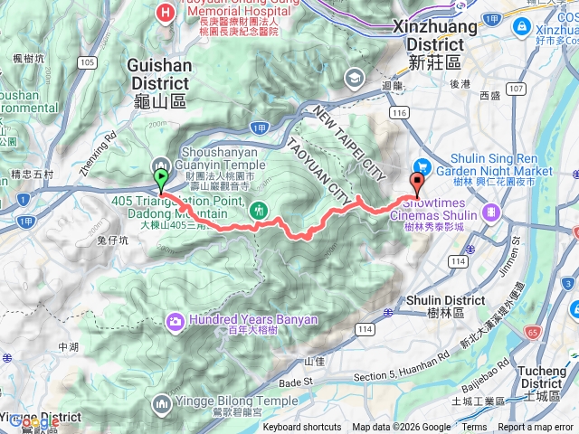 龜樹縱走預覽圖