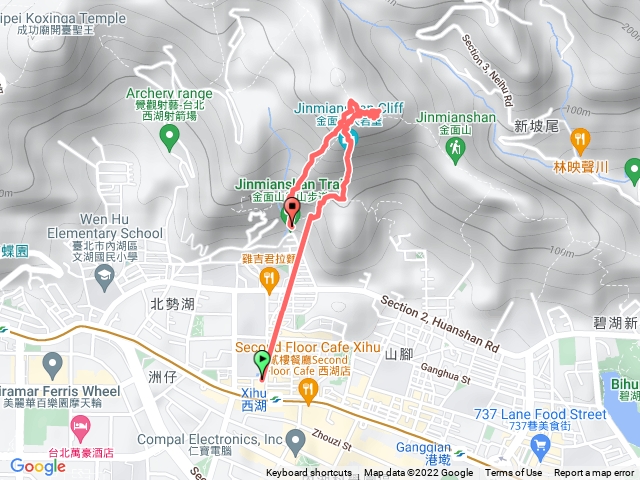 剪刀石金面山