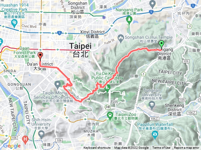 南港中華科大、九五峰、鱗光站