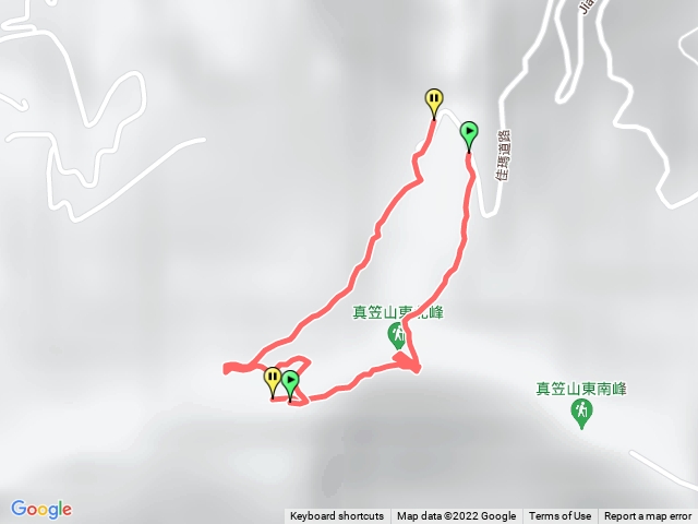 真笠山&真笠東北峰，O型