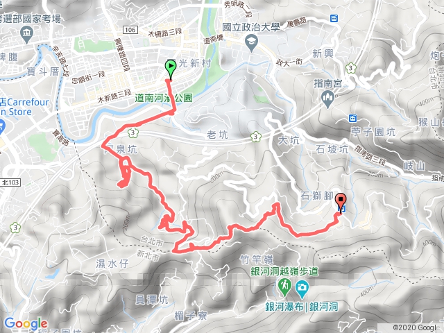 20200307恆光橋崙-東山高中(未果)-員潭子坑山北峰-待老坑山