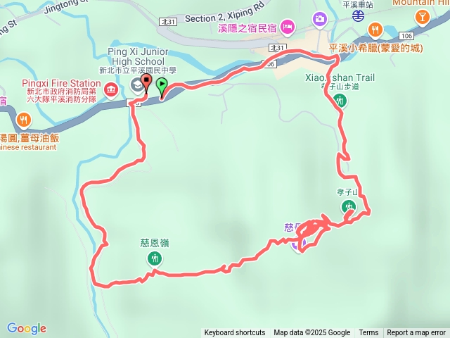 孝子山、普陀山、慈母峰、慈恩嶺