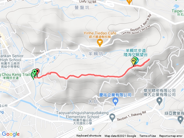 羊稠坑： 中山路至觀景台