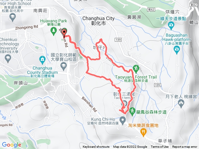 桃源里森林步道 坑子內山 O形