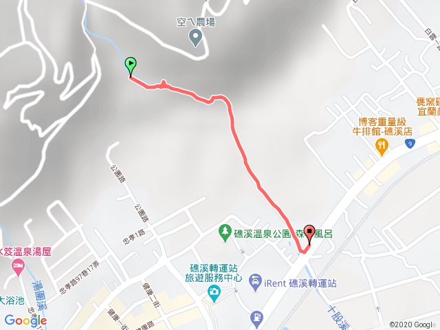 跑馬古道南口捷徑 往礁溪轉運站