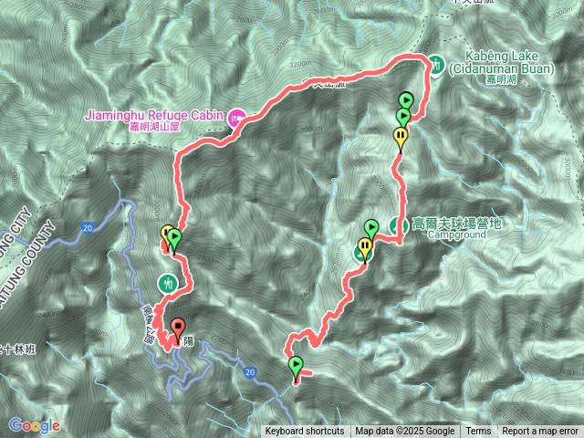 戒茂斯上嘉明湖出向陽登山口預覽圖