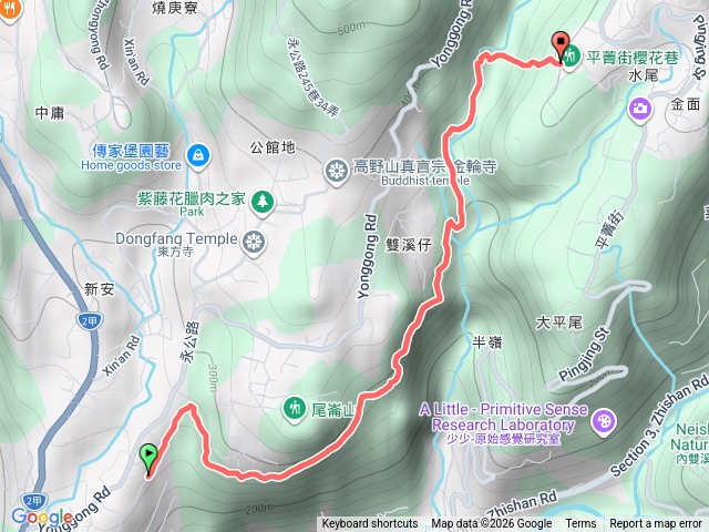 狗尾勤步道（永公路往平菁街）