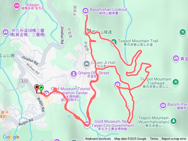 20250813新北瑞芳金瓜石、浪漫公路隨意走gpx