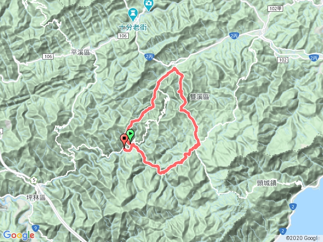 枋山坑、中坑、崩山坑、溪尾寮、三水潭、闊瀨古道大O繞