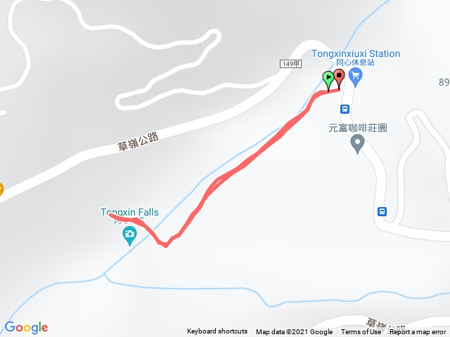 雲林-草嶺 同心瀑布