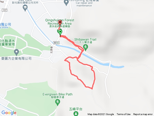 清水岩寺停車場二峰平台來回