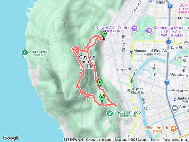 柴山南北大縱走18座涼亭