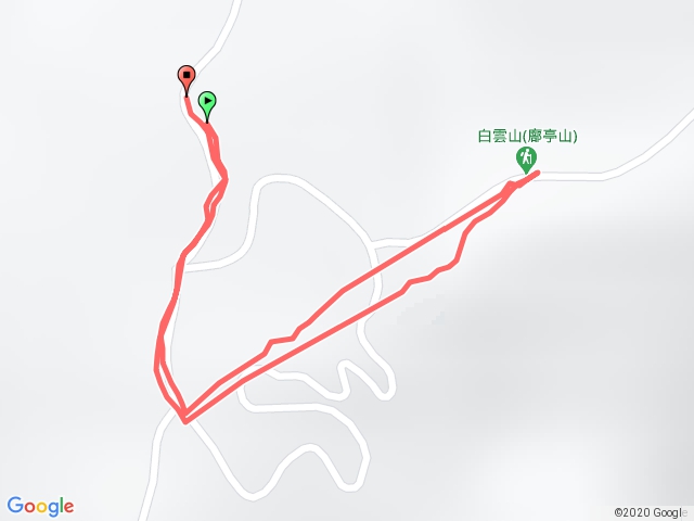 台20線64.5K右側產業道路→白雲山(一等▲)