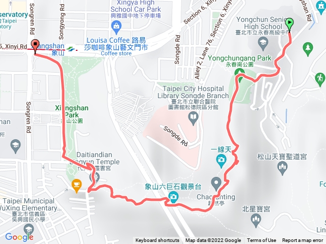 永春崗到象山口