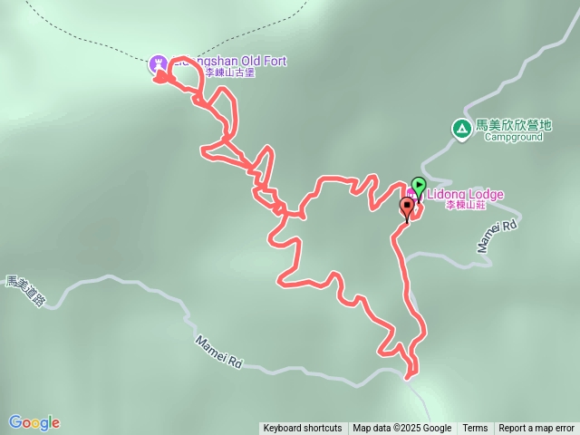 李棟山莊-李崠山古堡 -下林道O繞