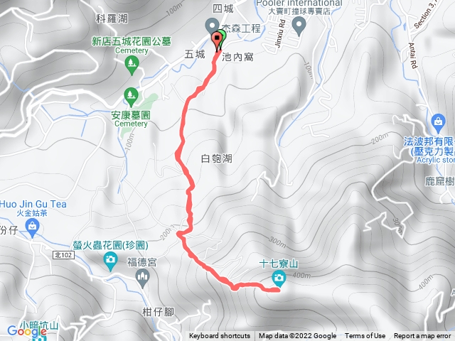 新店客運錦繡站到十七寮