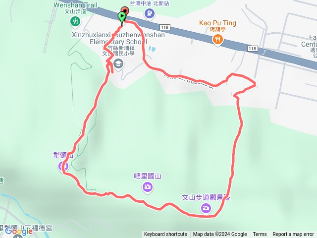 文山步道O型路線預覽圖