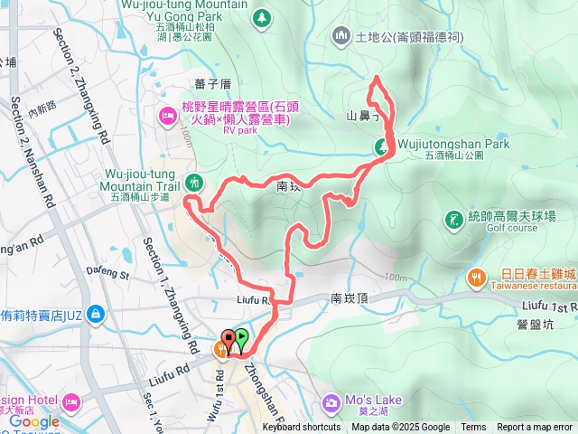 桃園蘆竹南天宮-南崁山-五酒桶山步道-營盤坑古道