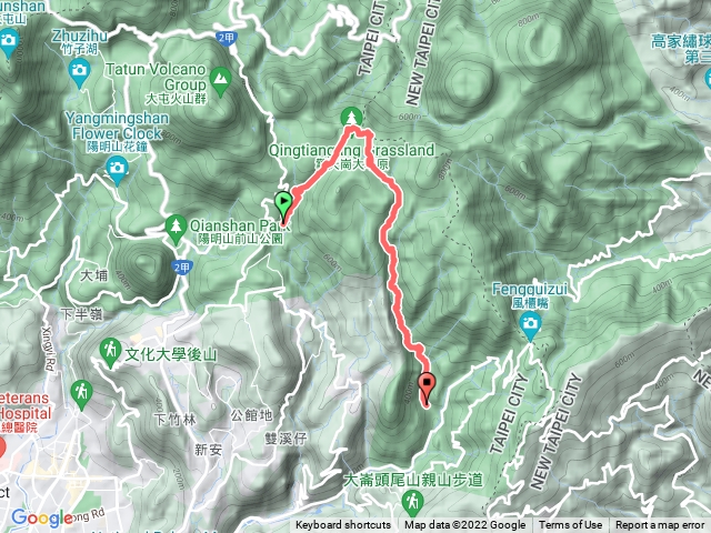 絹絲瀑布擎天崗一號碉堡內雙溪古道登峰圳