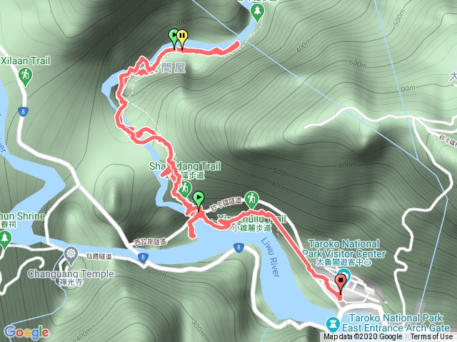 砂卡礑步道（五間屋）、小錐麓古道