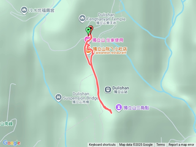 奉天岩到獨立山