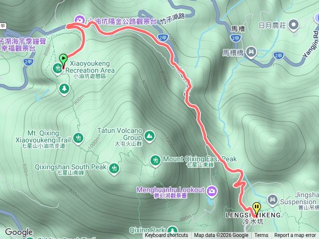 小油坑到冷水坑（車道）