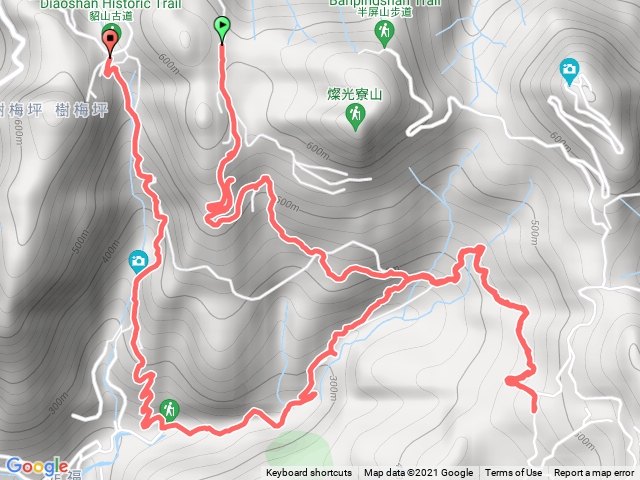 燦光寮古道貂山古道O 型