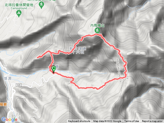 拉庫山東南峰/內鳥嘴山O形