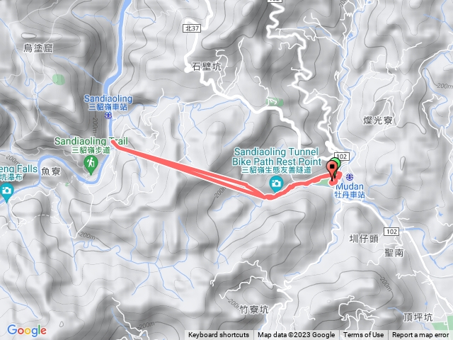 三貂嶺友善隧道-尪子崙坑礦務課基石-牡丹老街