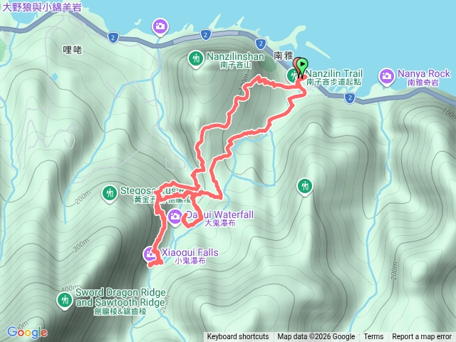 小錐麓古道-大小鬼瀑布-保羅尖-南雅社區預覽圖