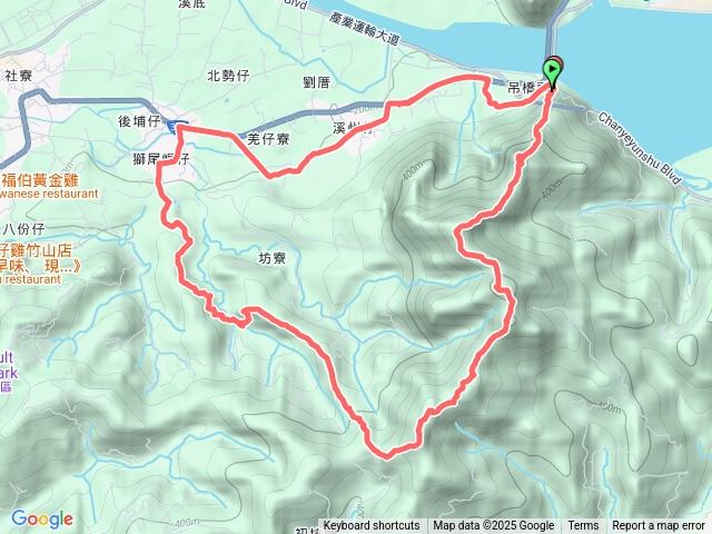 社寮四里象鼻山步道陳東坑山，溪州大山，內暗坑土地公廟八通關古道社寮段O繞預覽圖