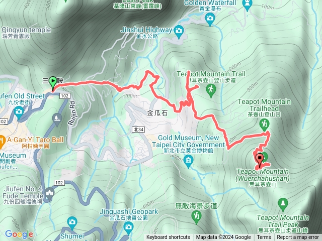 三層橋、一線天、戰俘營遺址、時報山、天間車遺址、茶壺山縱走