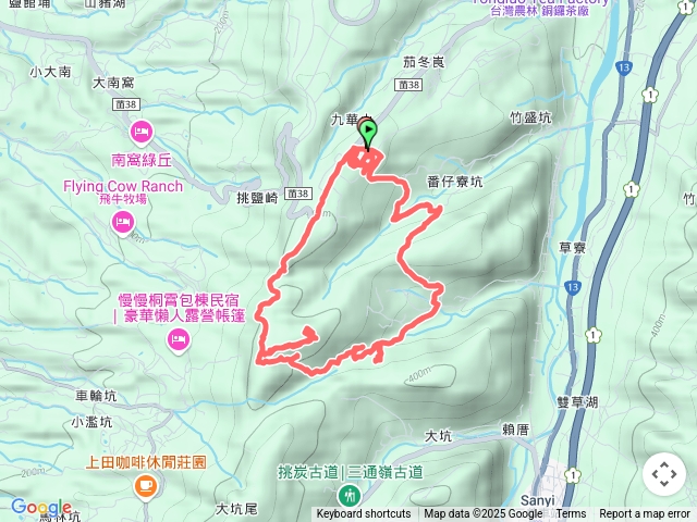 九華山大興善寺往長潭坑山O繞預覽圖