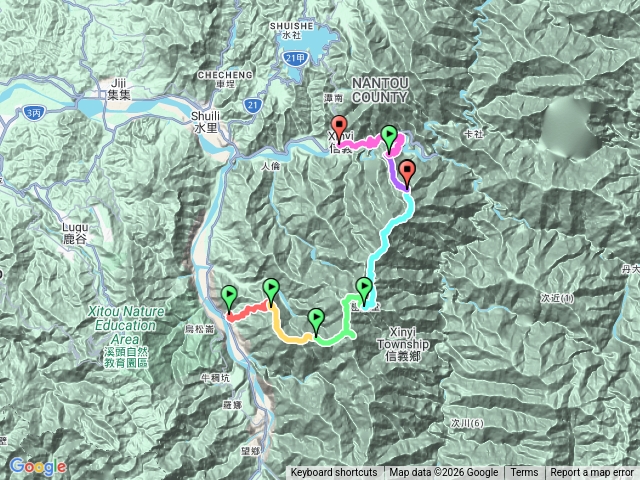 郡坑山-金子山-西巒大山-治茆山-黑黑谷預覽圖
