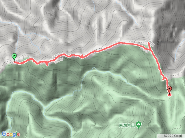 南湖D2 雲稜山屋-審馬陣山-南湖山屋