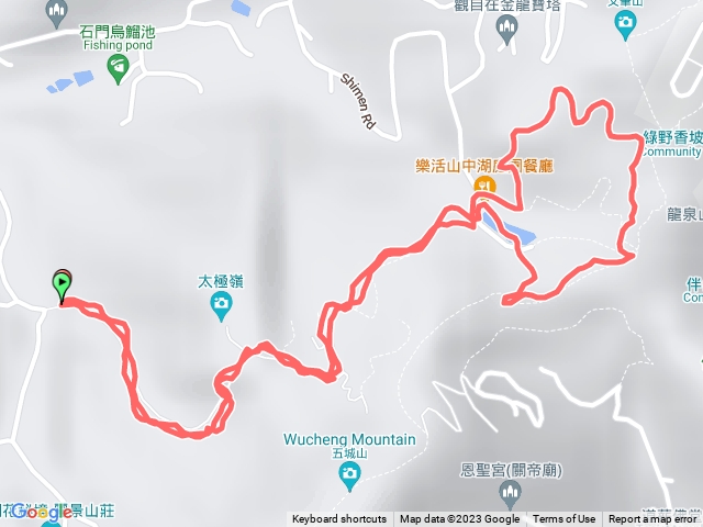 70號登山口-直上山中湖-繞湖一大圈-原路折返