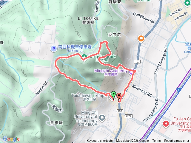泰山崎頭古道、瓊仔湖福德宮、義學坑步道預覽圖