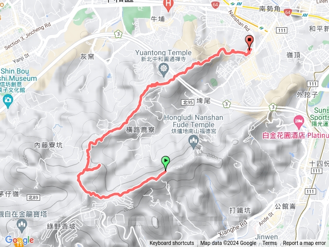 烘爐地經圓通寺到興南路一段