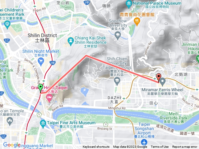 劍潭站到劍南路站