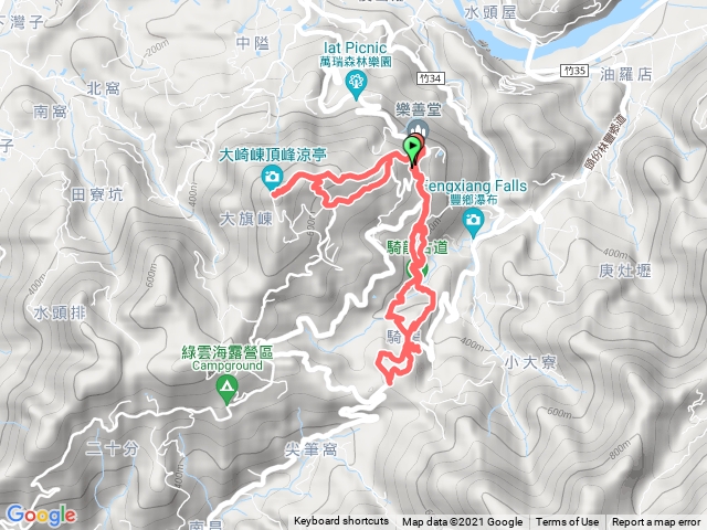 大山背山騎龍古道8字