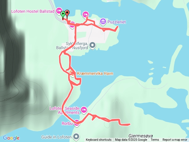 Norway-Lofoten Islands-Ballstad Lodge Rorbuer-漁村健行