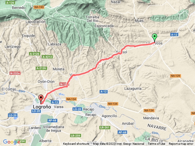 Los Argos to Logroño 