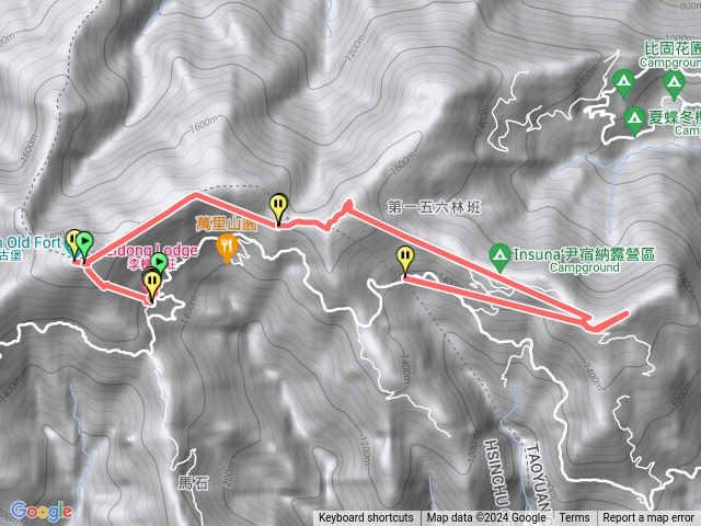 李棟山泰平山馬望僧侶山縱走